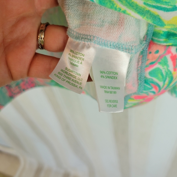 Lilly Pulitzer Skipper Popover On Parade Green Pink Size Extra Small - Picture 8 of 10